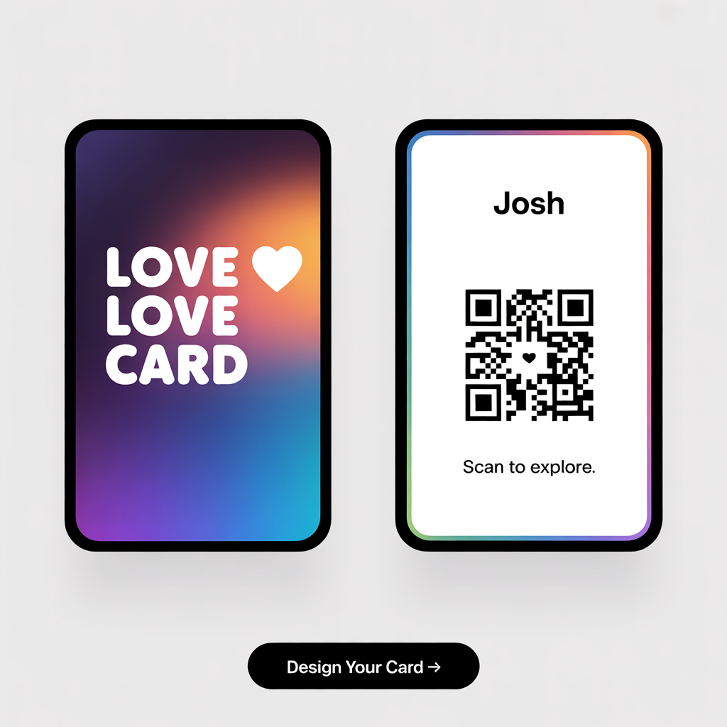 Love Love Card Design 2